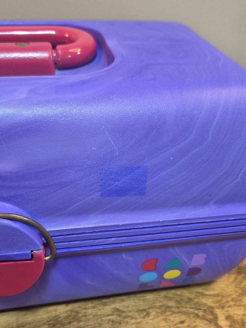 CABOODLES Vintage 90s Purple Cosmetic Case with Interior Organizer and Mirror - Picture 16 of 16